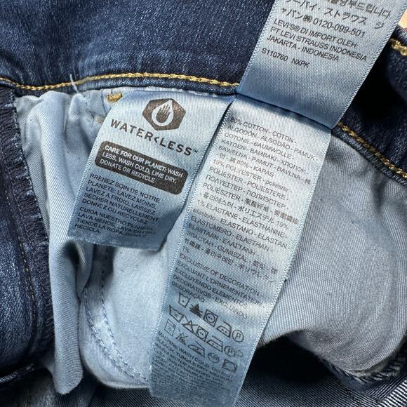 Levi's 311 Shaping Skinny Blue Dark Wash Denim Casual Stretch Jeans Women's 33 - Picture 16 of 16